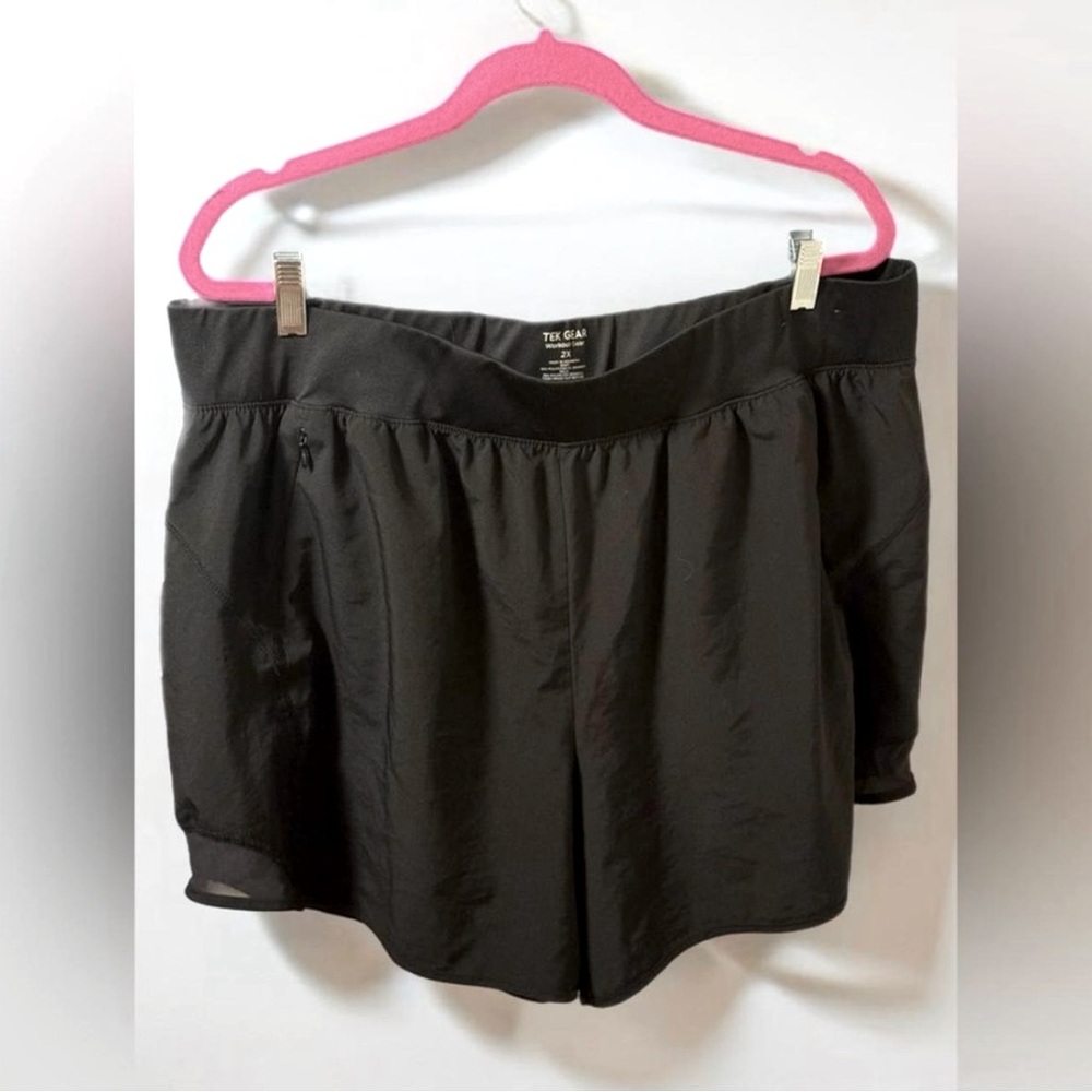 Women's Plus Tek Gear Mid Rise Multi Purpose Workout Shorts - 2X - Black